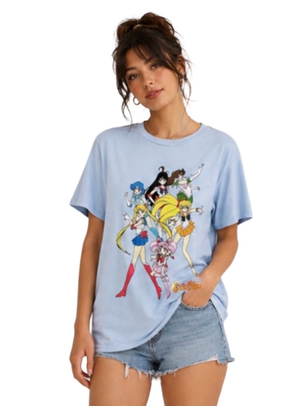 NEW Love Tribe Sailor Moon Graphic T-shirt MED NWT